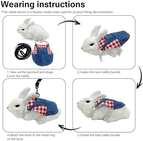 FurryShell imported rabbit harness packaging showcasing the complete adjustable vest and leash kit.