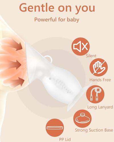 Horigen wearable hand pump side profile highlighting the compact one piece design for portable milk expression