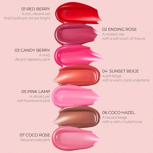 Pudding Glow Korean Lip Tint | Natural Lip Stain | Gloss to Stain | Long-Lasting & Non-Sticky | Lightweight Lip Tint | 0.14 oz. (02 ENDING ROSE) - Image 6