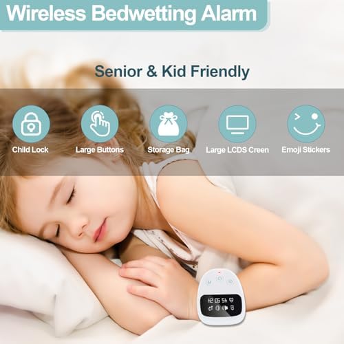 Wireless bedwetting monitor set imported from USA for Indian parents.