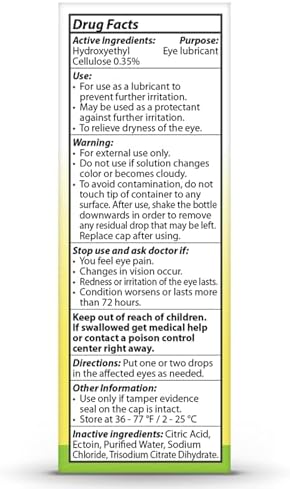 Preservative free artificial tears multidose bottle showing 300 dose airless pump.