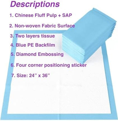 Top Sandera underpad used as a pet training mat