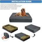 Durable water resistant microfiber pet mattress replacement sheet top perspective view.