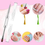 Detailed view of Cobee nail art liner brush tip