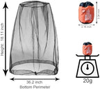 Ajedrmy bug net showing drawstring detail for secure neck fit