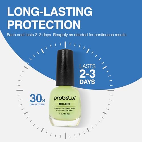 Probelle bitter nail care packaging showing 15ml bottle and habit deterrent features.