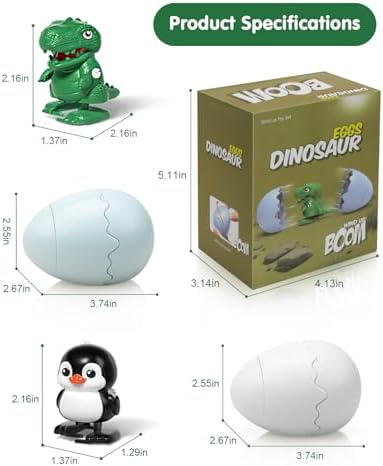 Humzo surprise hatching eggs set showing the rounded child safe edges and durable construction details.