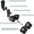 Hygger water circulator pump illustrating the horizontal wide angle water flow distribution.