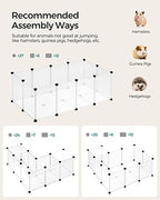 Songmics guinea pig playpen connectors and mallet