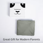 Folded BubblePanda nursing cover showing compact travel size