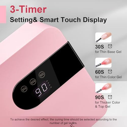 JODSONE salon quality handheld manicure dryer device side angle view