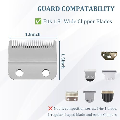 CR8GR8 hair trimmer guide attachments displayed alongside the included black mesh organizer bag