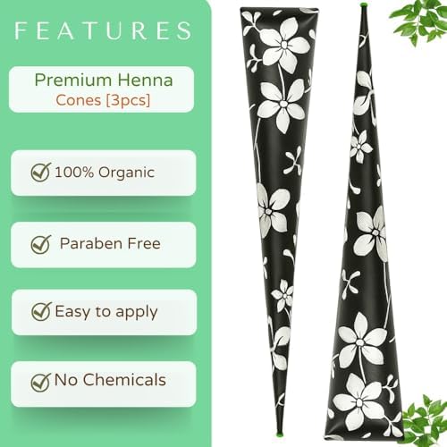 Long lasting natural reddish brown henna hair stain result demonstration