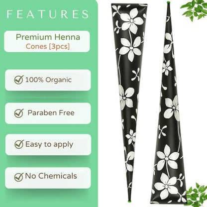 Long lasting natural reddish brown henna hair stain result demonstration