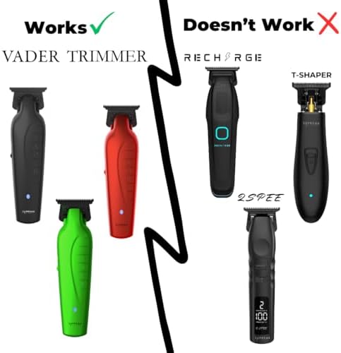 Side profile of the premium stainless steel barber trimmer replacement blade package.