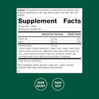 Standard Process Cataplex F supplement facts label
