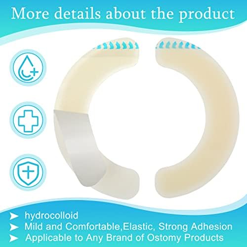 Siifert colostomy bag barrier strips set of 40 pieces for leakage protection.