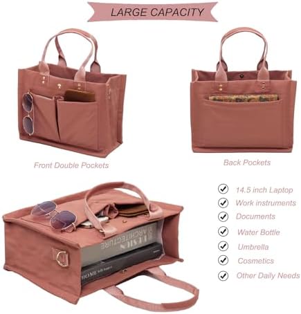 Esvan women laptop handbag with adjustable crossbody strap