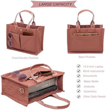 Esvan women laptop handbag with adjustable crossbody strap