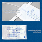 Close up of BeHerk easy flip drain valve on catheter leg bag