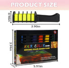Close up of hair chalk comb applicator bristles