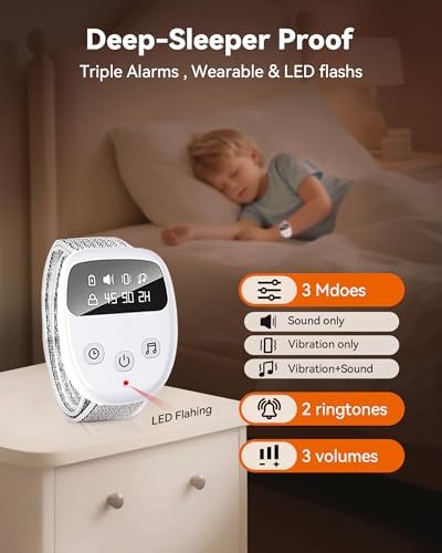 PILSAMAS bedwetting alarm kit including storage bag and progress stickers.