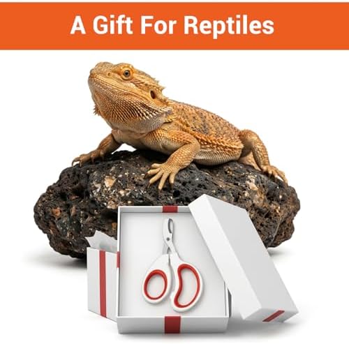 Lightweight compact reptile claw trimmer showing ergonomic cushioned grip.