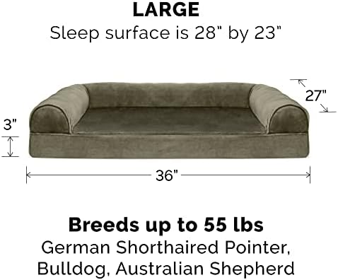 Machine washable pet couch replacement cover in dark sage green color