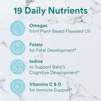 SmartyPants prenatal multivitamin bottle with teal cap packaging