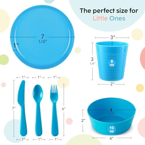 Plaskidy dinnerware plates bowls and cups set