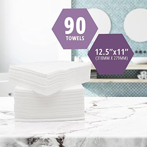 MED PRIDE ultra soft medical paper towels spread out showing premium cotton texture.