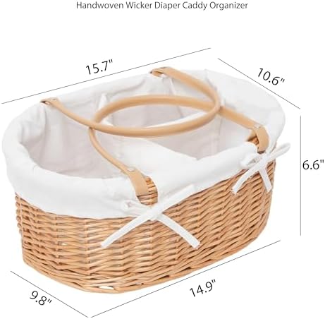 Qingtuhome multi-functional wicker basket for home organization