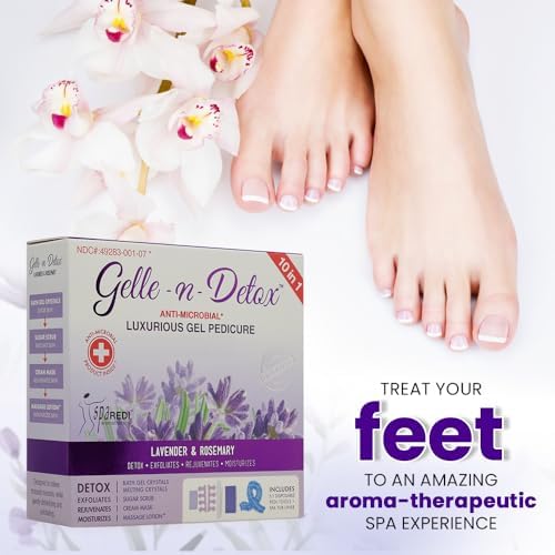 Disposable pedicure tools included in Spa Redi kit.