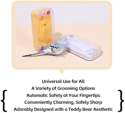 MANON ROSA safe bird grooming device with multiple attachments