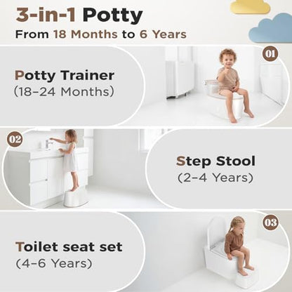 Detachable toilet seat reducer and step stool feature