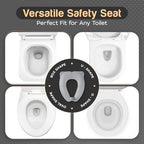 Baby Proof Me Essentials durable folding toilet seat packaging and included accessories