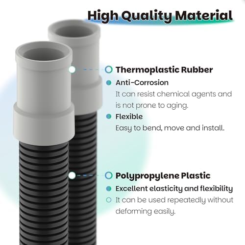 Full length view of the ten feet long premium aquarium hosing replacement