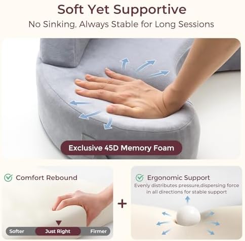Momcozy nursing pillow removable cover fabric texture detail