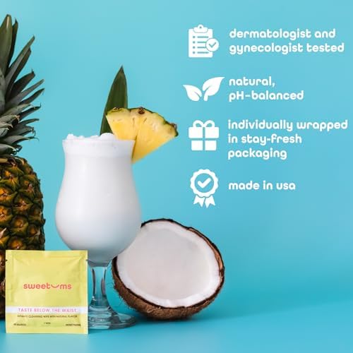 pH balanced flavored intimate wipes for women imported from USA
