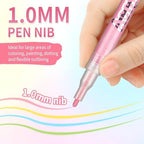 Using Lzxlukgir nail art pens for professional manicure design.