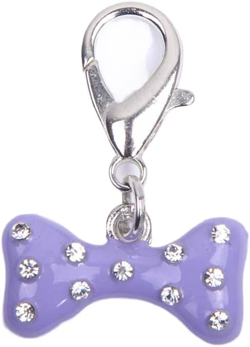XKSRWE fashion pet jewelry charm back view highlighting the zinc alloy construction