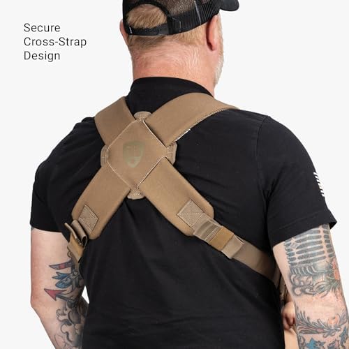 Side profile of Tactical Baby Gear Dads carrier showcasing the secure adjustment buckles and comfortable foam padding.
