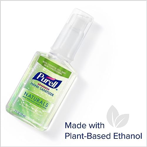 Purell Advanced Hand Sanitizer Naturals with Plant Based Alcohol, Citrus Scent, 2 Fl Oz Travel Size Pump Bottle (Pack of 6)- 9623-04-EC - Image 3