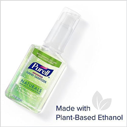 Purell Advanced Hand Sanitizer Naturals with Plant Based Alcohol, Citrus Scent, 2 Fl Oz Travel Size Pump Bottle (Pack of 6)- 9623-04-EC - Image 3