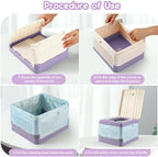 Step-by-step setup of Wesketch portable emergency toilet for kids