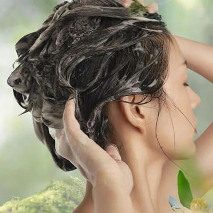 Long lasting plant based hair dye shampoo packaging details