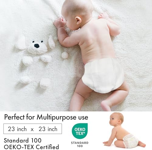 Ruvanti baby diaper inserts close up of birdseye weave fabric