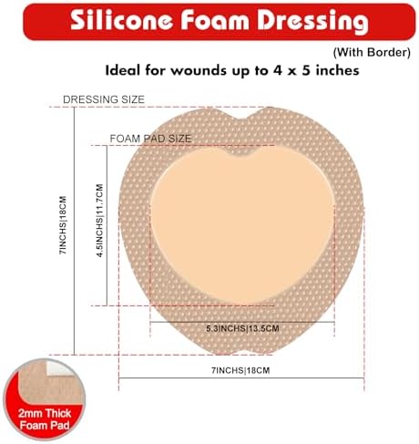 FRESINIDER sacrum adhesive pad showcasing the gentle silicone contact layer for pain free removal