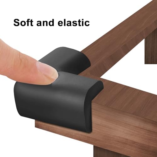 Wome safety bumpers applied to sharp table corners