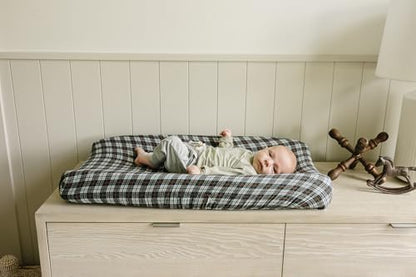 Premium USA imported Mebie Baby muslin cover fitted on standard changing pad